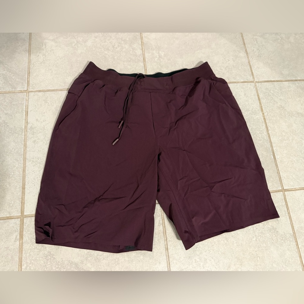 Lululemon Men's Maroon Athletic Shorts